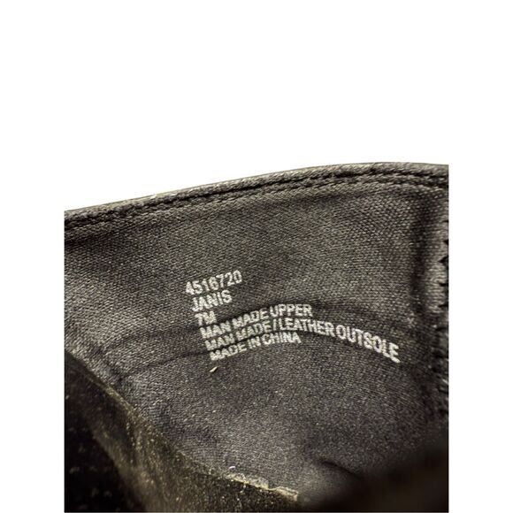 Crown Vintage Women’s 7 Janis Slip On Clogs Black Heeled Buckle Y2K Hipster - Picture 10 of 11